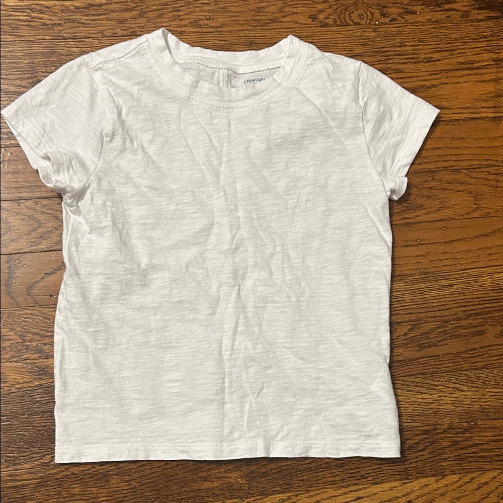 Crewcuts girls Classic White Short Sleeve Tee - size 4-5